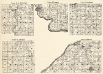 Columbia County - Winnebago, Newport, Courtland, Arlington, Dekorra, Wisconsin State Atlas 1930c